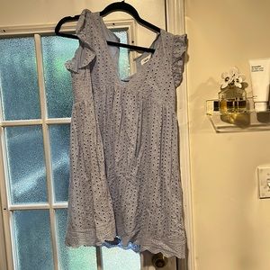 Shop Talulah misty blue hidden eyelet romper - medium- new never worn